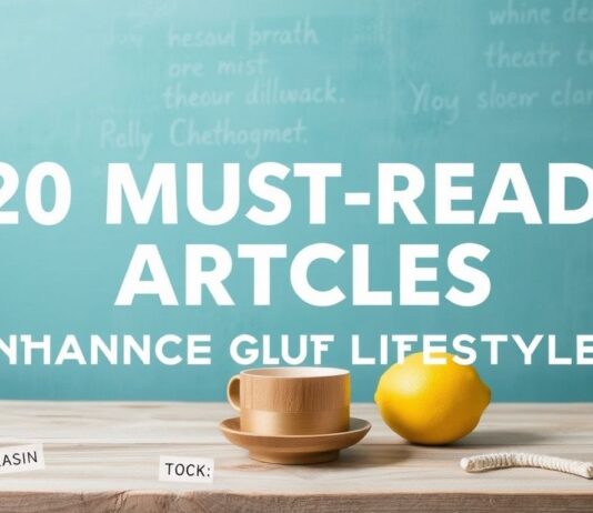 20 Must-Read Articles to Elevate Your Lifestyle 20 Must-Read Articles to Enhance Your Lifestyle