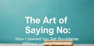 The Art of Saying No: How I Learned to Set Boundaries Without Losing Friends The Art of Saying No: How I Learned to Set Boundaries Without Losing Friends